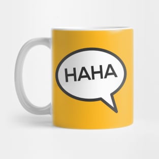 HAHA Laughing Speech Bubble Mug